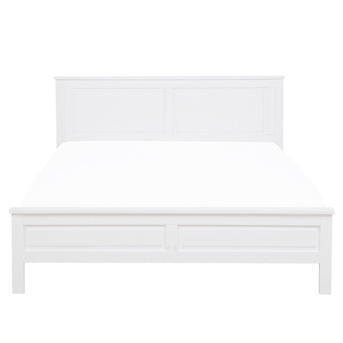 Beliani - OLIVET - Tweepersoonsbed - Wit - 160 x 200 cm - Dennenhout