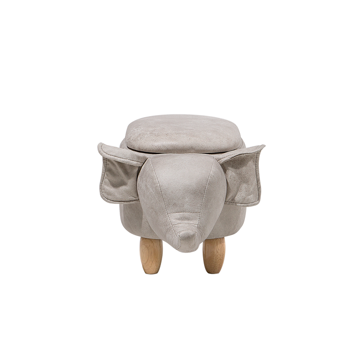 ELEPHANT - Hocker - Grijs - Kunstleer