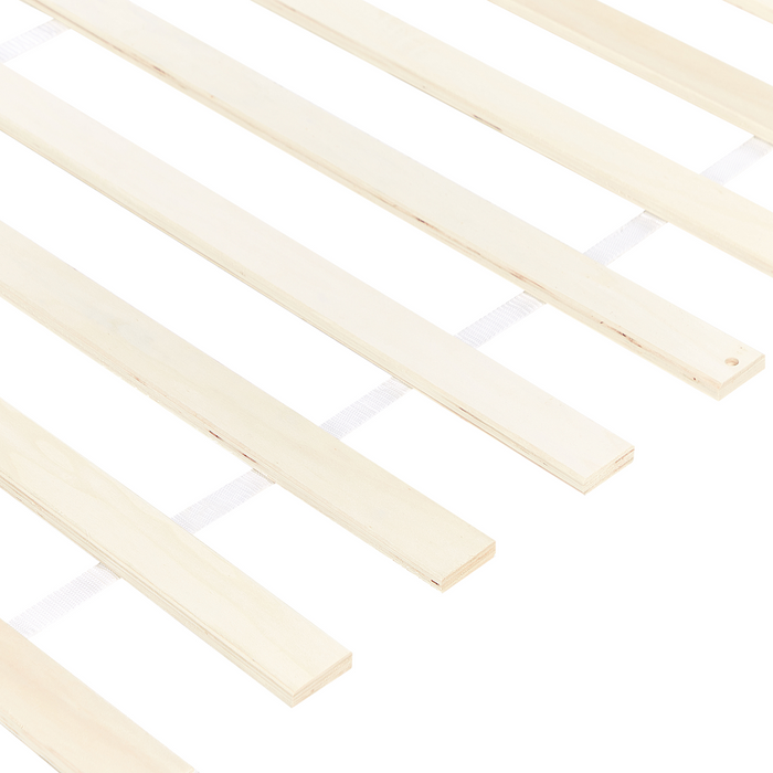 Beliani-ROYAN -Tweepersoonsbed-Lichtbruin-160 x 200 cm-Dennenhout