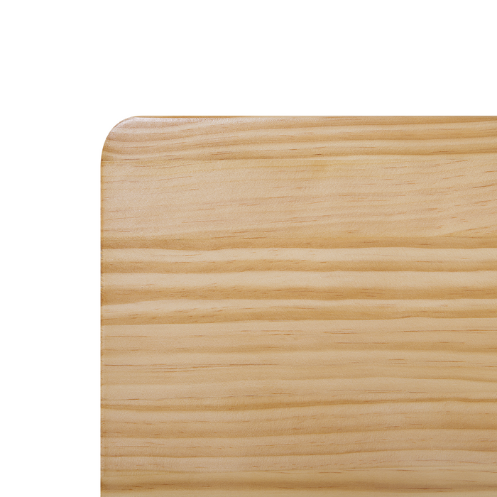 Beliani-ROYAN -Tweepersoonsbed-Lichtbruin-160 x 200 cm-Dennenhout