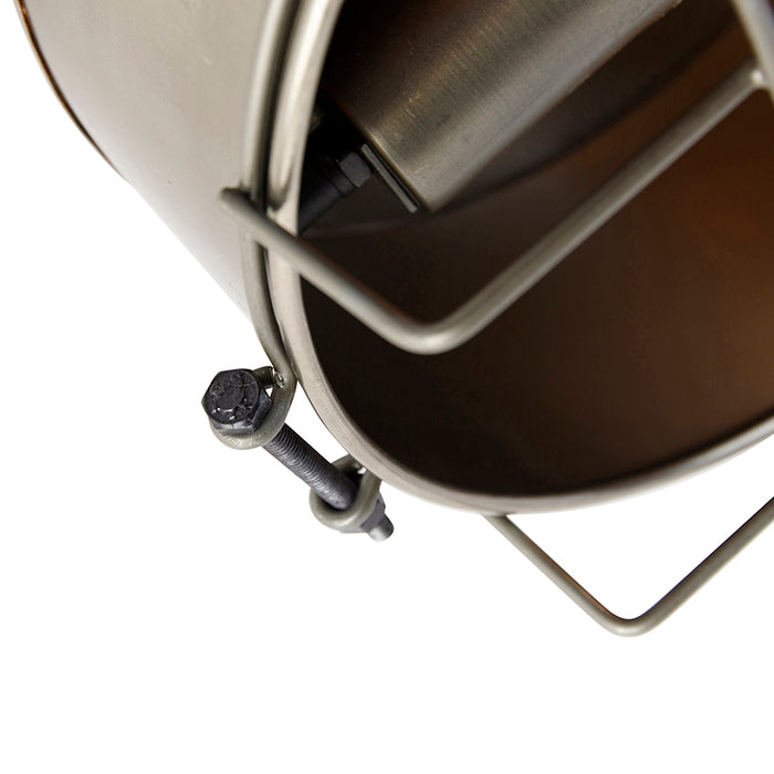 QAZQA Wandlamp barril - Grijs - Industrieel - D 25cm