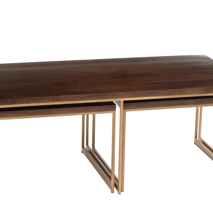 Duverger® Classy - Salontafels - 3 delen - mango hout - rechthoekig