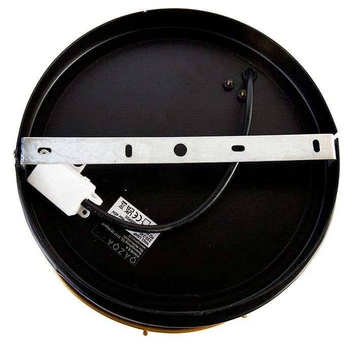 QAZQA Wandlamp barril - Zwart - Industrieel - D 25cm