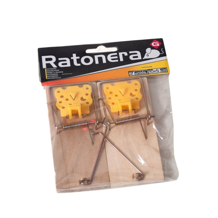 Orange85 Muizenval Hout met Kunst kaas 4 stuks