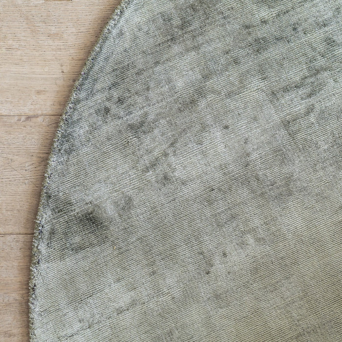 Interieur05 Vloerkleed Felva Groen Rond Viscose 180 cm