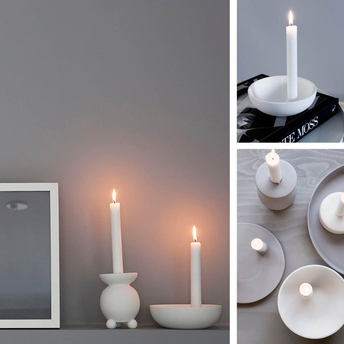 Storefactory Scandinavia kandelaar Lidatorp lichtgrijs L (Ø 21