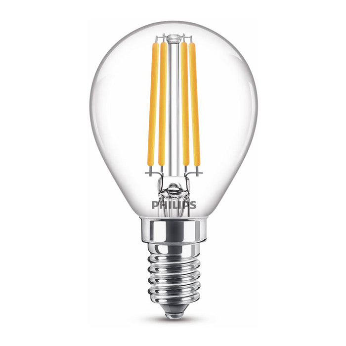 Philips LED Kogellamp Transparant - 40 W - E14 - Dimbaar warmwit licht