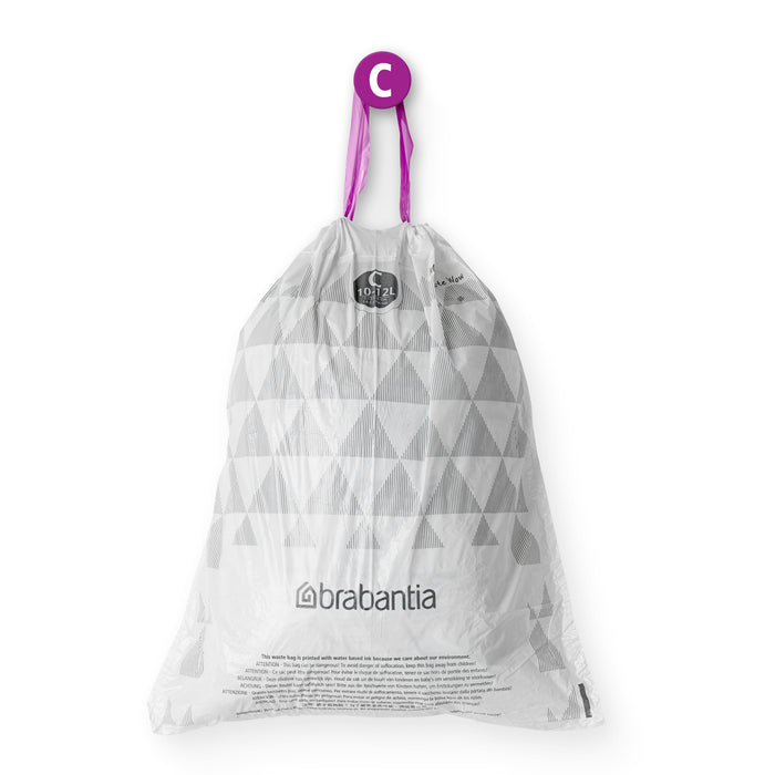 Brabantia Type C PerfectFit Afvalzak 10-12 Liter - 20 zakken