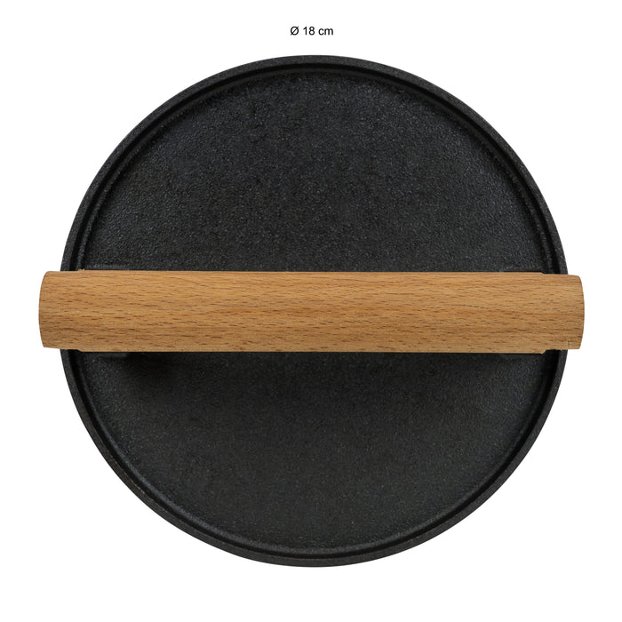 Krumble Gietijzere grillpers - Zwart