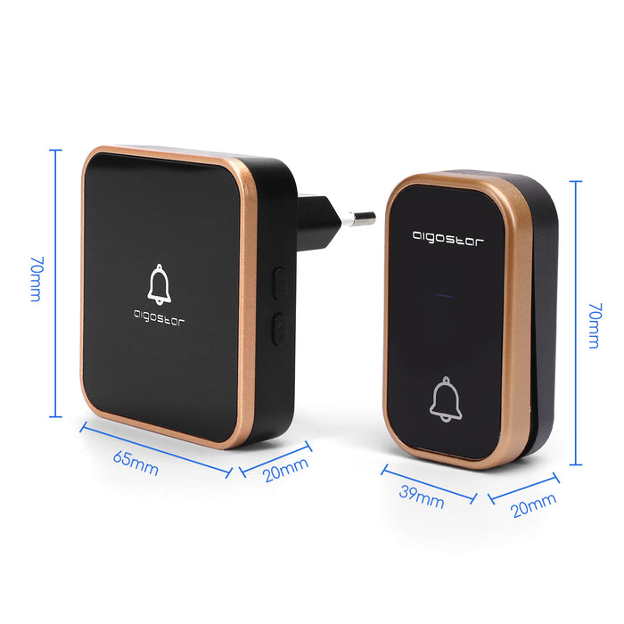 Aigostar Draadloze Deurbel-AC-Zelf aangedreven deurbel-1 ontvanger