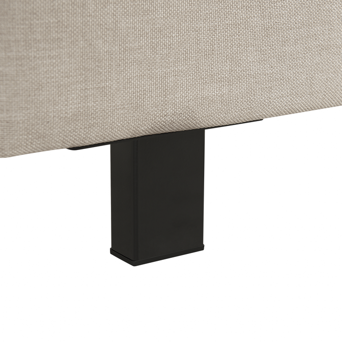 Beliani - ALBI - Tweepersoonsbed - Zwart - 160 x 200 cm - Polyester