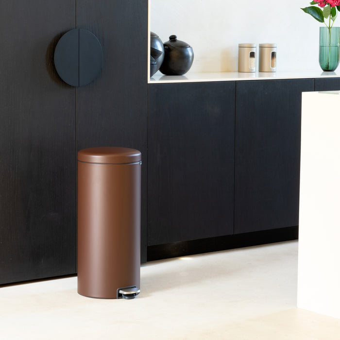 Brabantia NewIcon Pedaalemmer 30 L - Mineral Cosy Brown