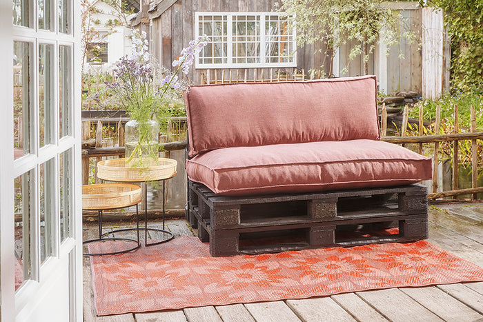 In The Mood Collection Salvador Palletkussens - L120 cm - Bordeaux