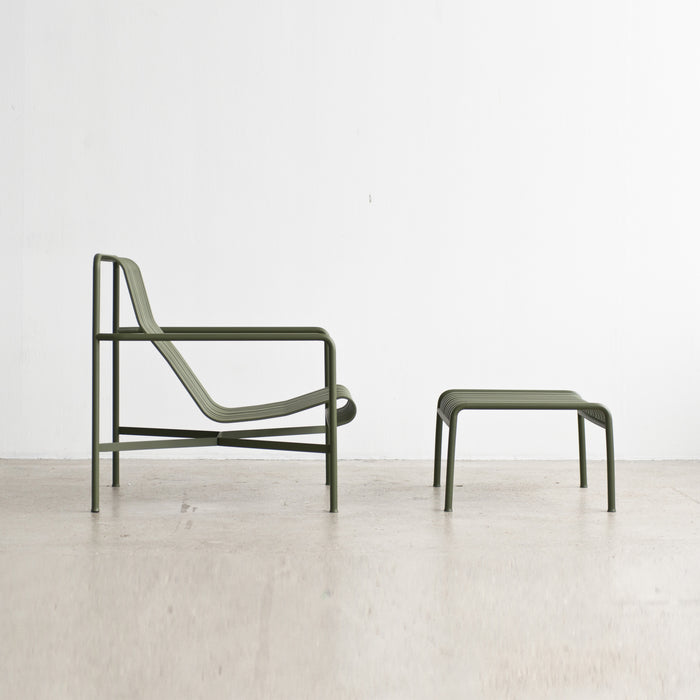 HAY Palissade Lounge Chair High - Olijfgroen