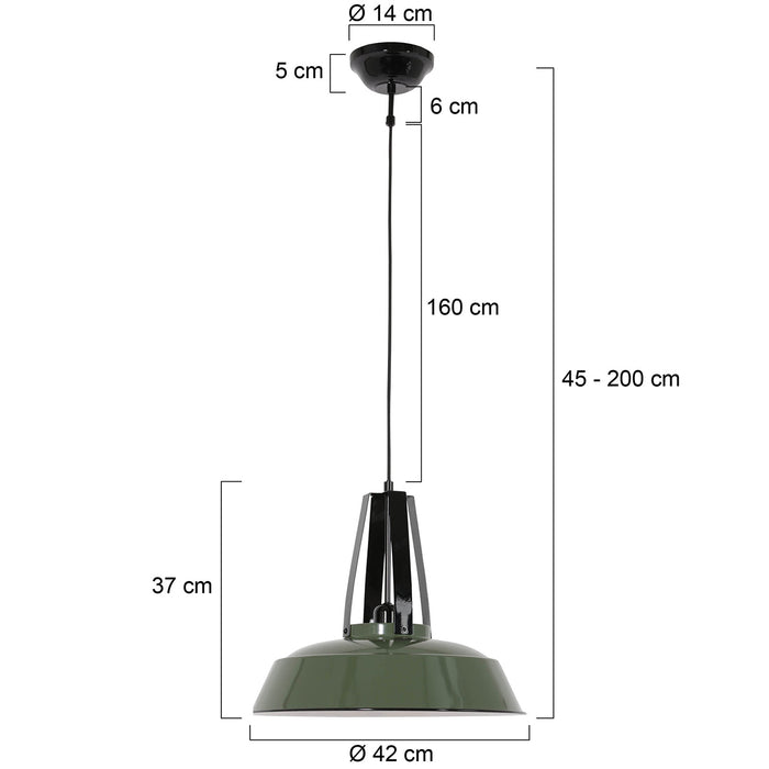 Mexlite Hanglamp landelijk - Metaal -