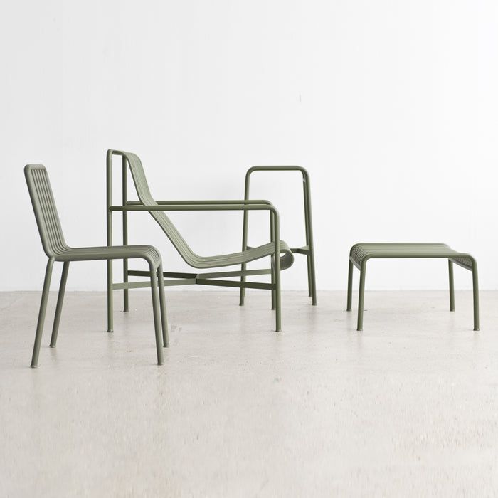 HAY Palissade Lounge Chair High - Olijfgroen