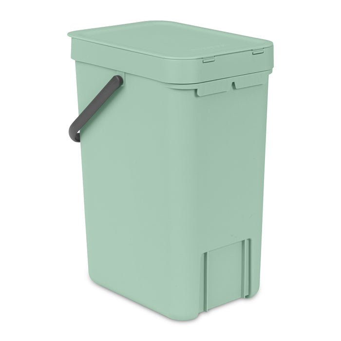 Brabantia Sort & Go Afvalemmer / Opberger 12 L - Mintgroen