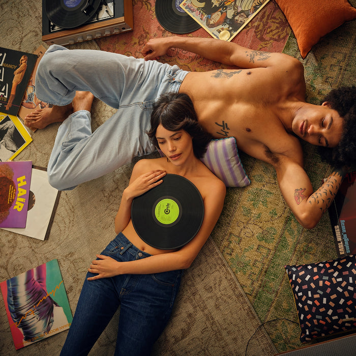 HKliving Wool Knitted Vloerkleed 200 x 300 cm - Groen