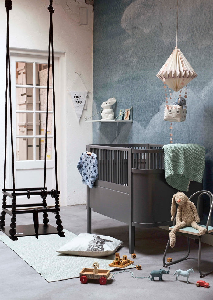 Sebra Ledikant En Peuterbed Grijs