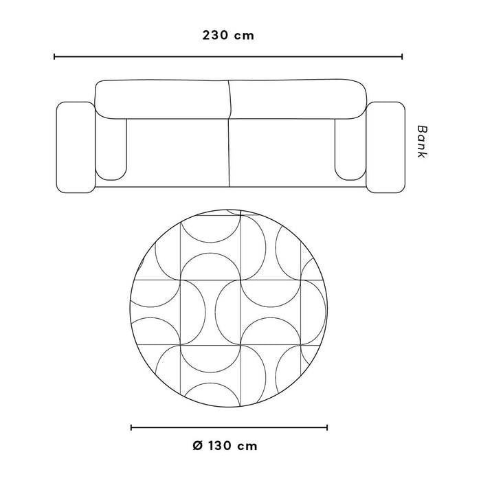 Ferm Living Jute Vloerkleed Ø 130 cm