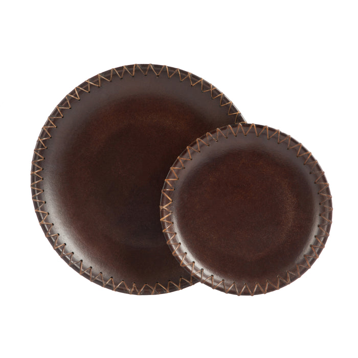 J-Line Dienblad MDF Bruin Set van 2