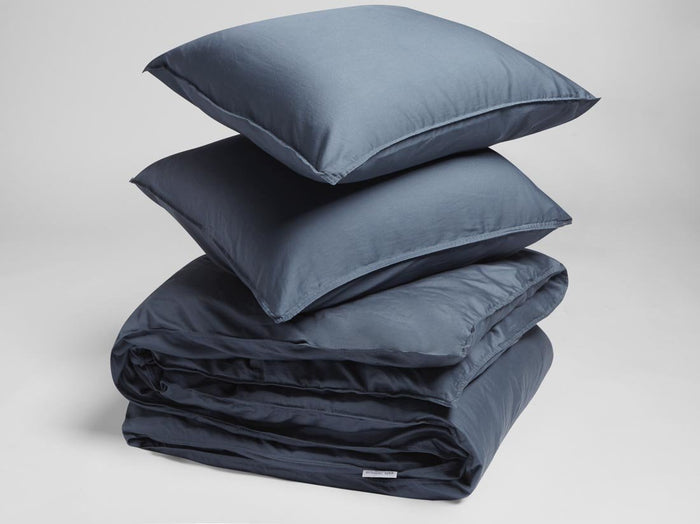 Yumeko overtrekset gewassen katoen satijn blue 260x220 + 2|60x70