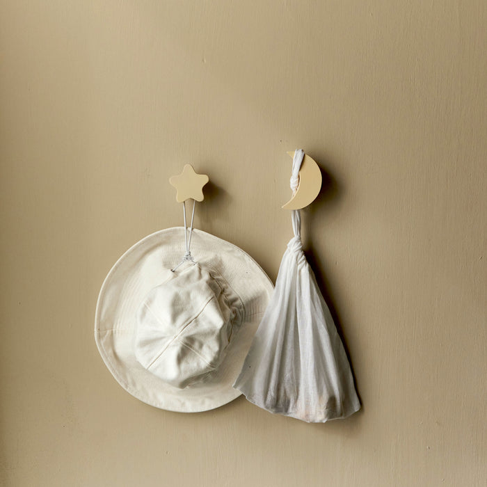 Nofred Stars & Moons Kapstokhaken - Zand