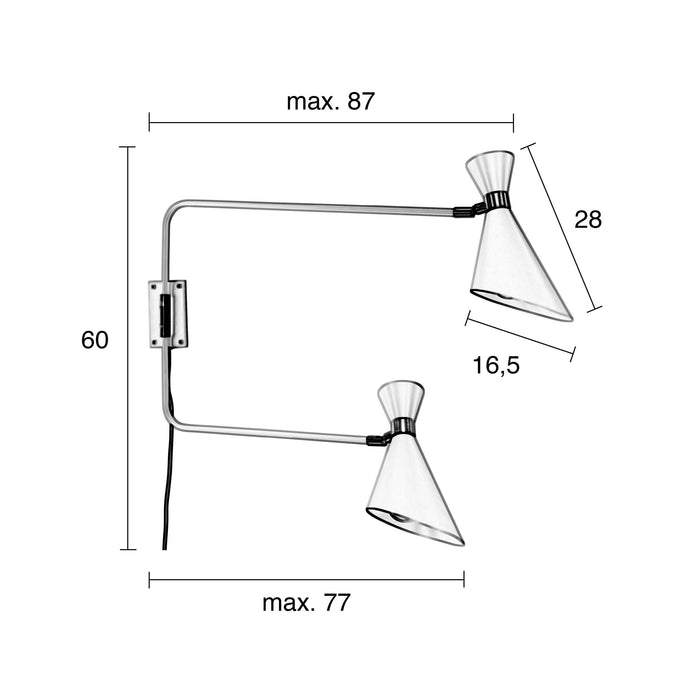 Zuiver Shady Wandlamp