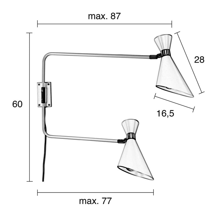 Zuiver Shady Wandlamp