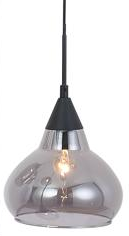 Freelight Hanglamp Macchia Zwart & Smoke Glas 9 Lichts