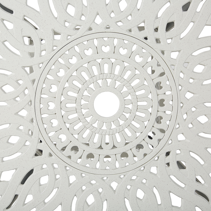 Beliani - ANCONA - Tuinset voor 4 - Wit - Aluminium