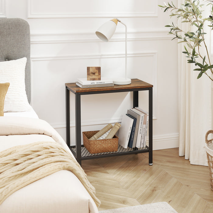 O'DADDY® Wandtafel - Sidetable Industrieel - Dressoir 60x30x60 - bruin