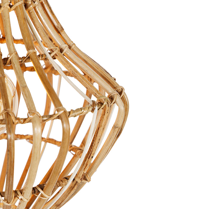 QAZQA Hanglamp canna - Naturel - Oosters - D 36cm