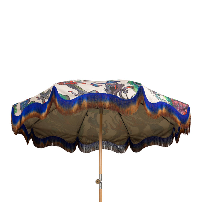 HKliving Parasol Ø 200 cm - Traditional blend
