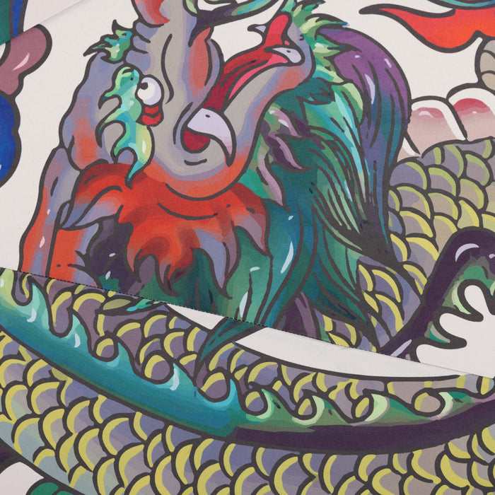 HKliving Parasol Ø 200 cm - Traditional blend