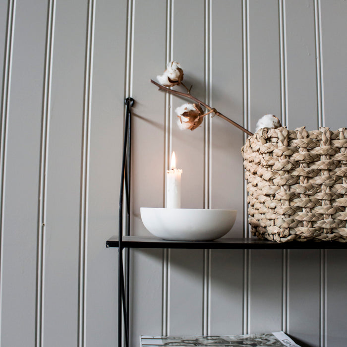 Storefactory kaarsenstandaard Lidatorp wit S (Ø 15 centimeter x 5