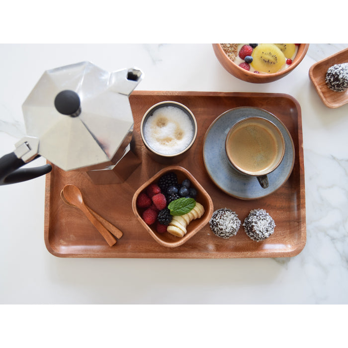 Khaya houten theelepeltjes - set van 4