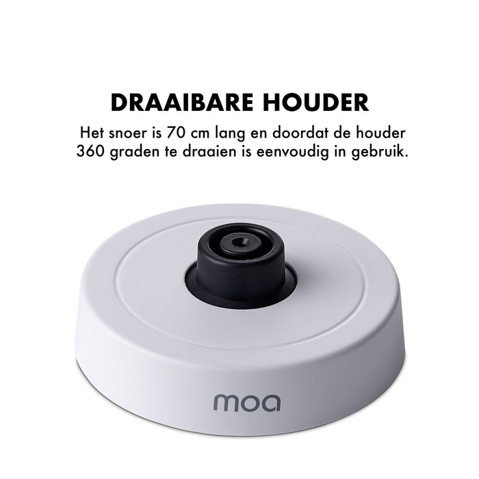 MOA Melkopschuimer Electrisch - BPA vrij - Wit - MF5W