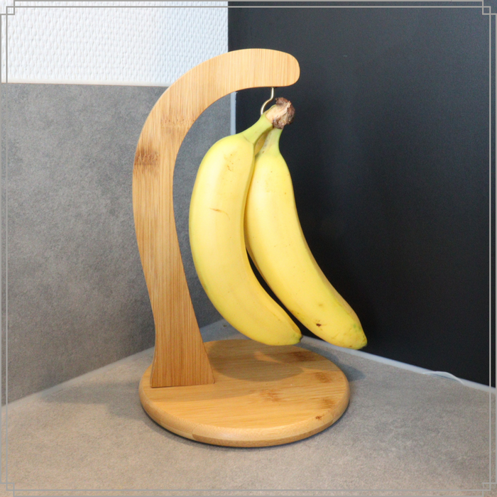 OTIX Bananenhouder Bananenhaak Fruithanger Bamboe Bananenhanger