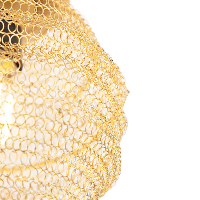 QAZQA Oosterse plafondlamp goud - Nidum Bene