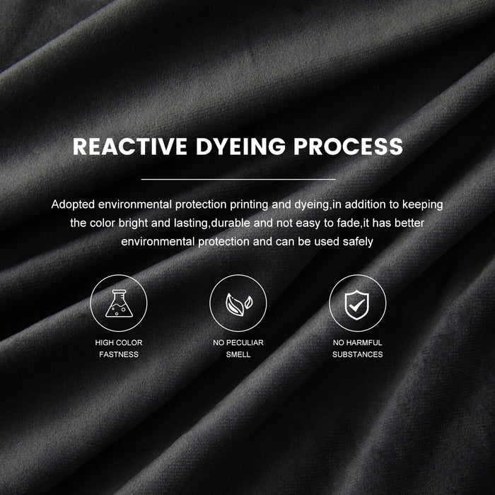 LW Collection Kant en klaar gordijnen zwart 140x175cm