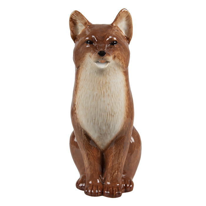 Clayre & Eef Decoratieve Schenkkan Vos 21*10*24 cm Bruin Porselein