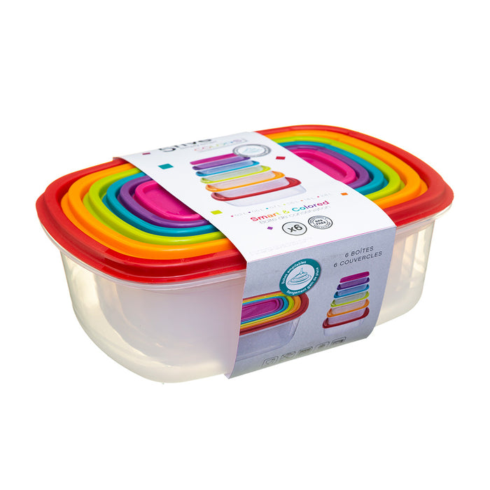 Five - Nestbare vershoudbakjes | Rechthoekig - 4 formaten