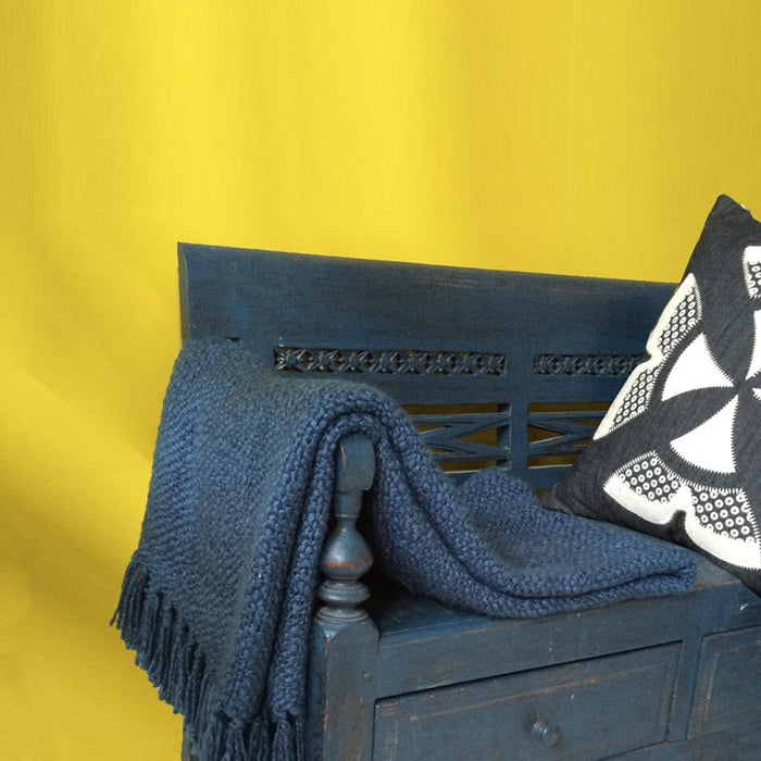 Malagoon Indigo Solid Plaid 125 x 150 cm