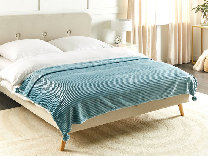 Beliani - KAWERI - Plaid - Lichtgroen - 150 x 200 cm - Polyester