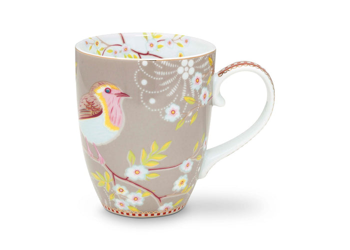 Pip Studio Mokken - Set van 4 - Khaki - Early Bird - 350ml