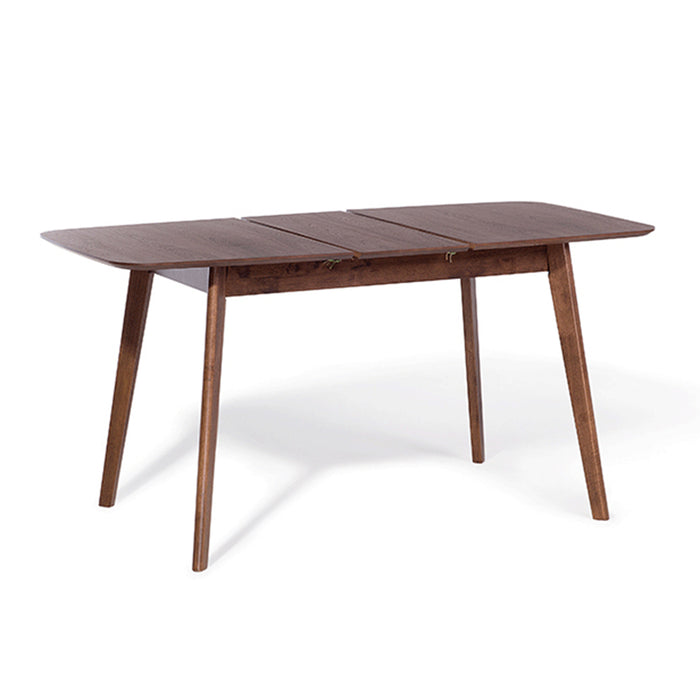 Beliani-MADOX -Uitschuifbare eettafel-Donker hout-75 x 120|150 cm-MDF