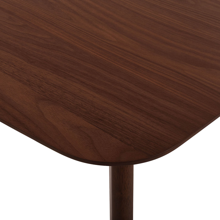 Beliani-MADOX -Uitschuifbare eettafel-Donker hout-75 x 120|150 cm-MDF