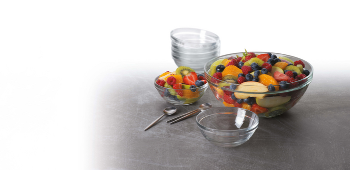 Duralex Schaal Lys 23 cm 2.4 l Transparant Hardglas 6 stuks