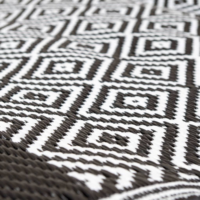 Bo-Camp Buitenkleed Chill mat Beach 1,8x1,2 m zwart en wit